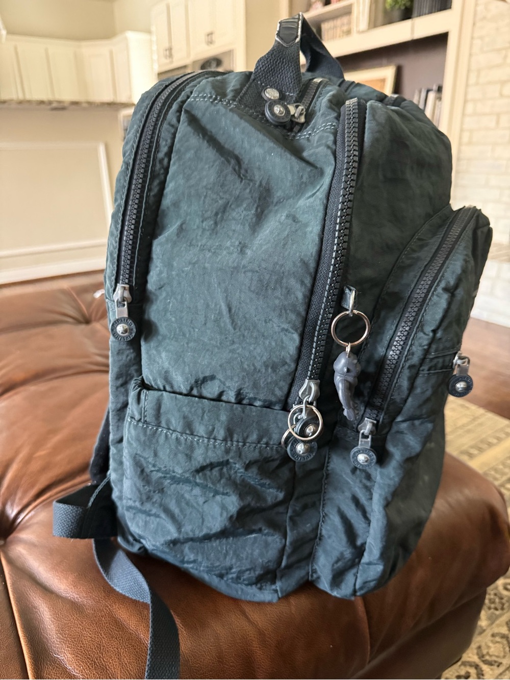 Kipling navy full size backpack - Picture 4 of 7